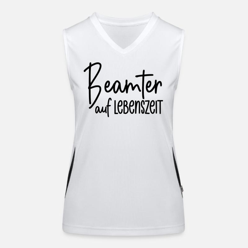Beamter auf Lebenszeit Funktionelles Kontrast-Tank Top für Frauen