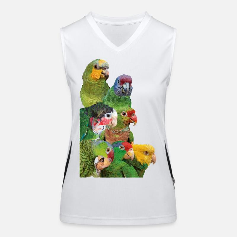 Amazonian parrots Women's Functional Contrast Tank Top