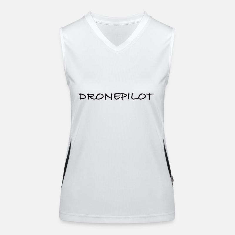 Dronepilot Funktionelles Kontrast-Tank Top für Frauen