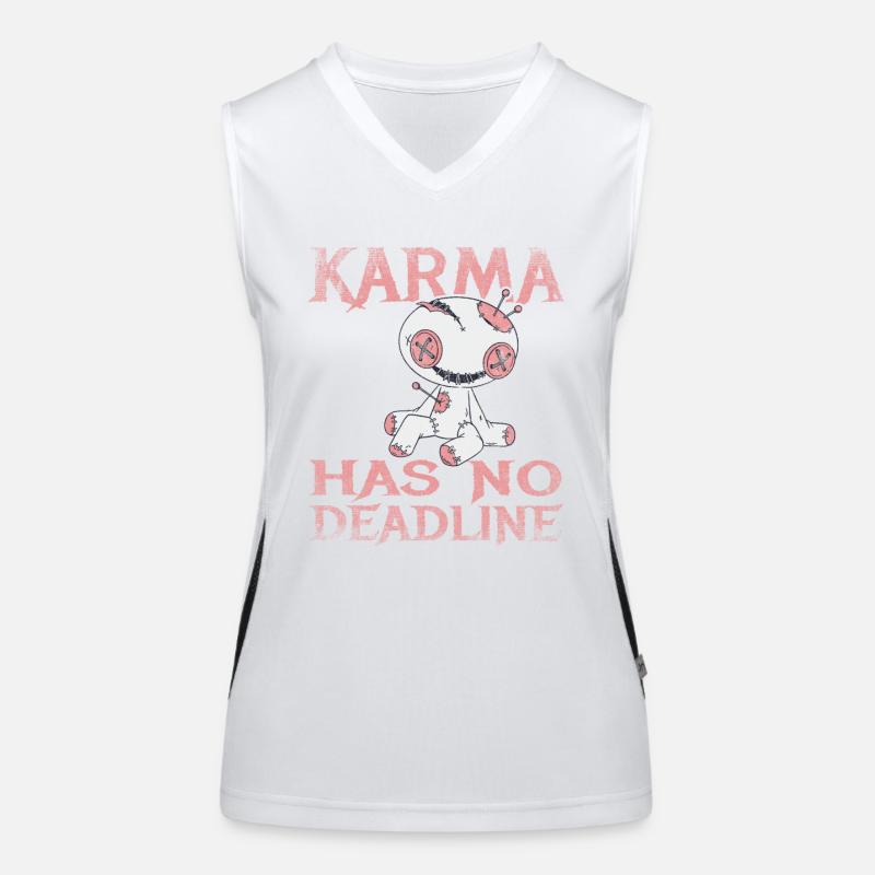 Karma has no deadline Women's Functional Contrast Tank Top