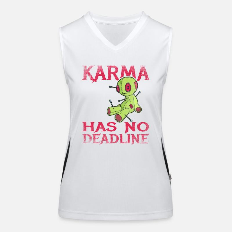 Karma has no deadline Women's Functional Contrast Tank Top