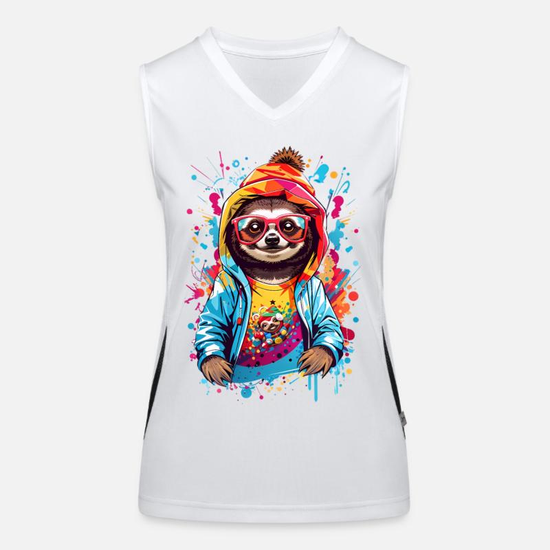 Cool sloth Women's Functional Contrast Tank Top
