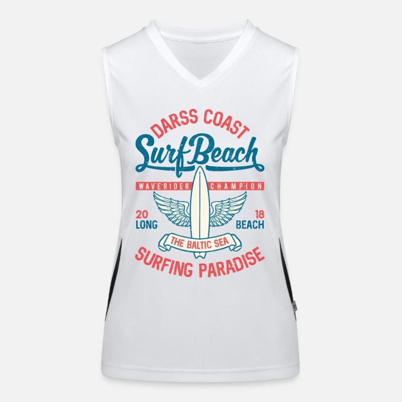 OSTSEE - Cooles Darss Surfer Geschenke Surf Shirts Funktionelles Kontrast-Tank Top für Frauen