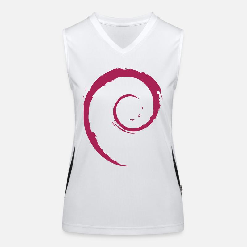 Linux Spirale Betriebssystem PC Geschenk IT Idee Funktionelles Kontrast-Tank Top für Frauen