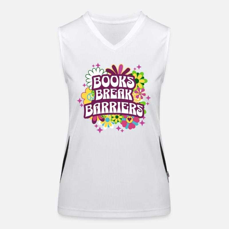 Phrase Rétro Apprentissage Lecture Enseignant Débardeur respirant contrasté Femme