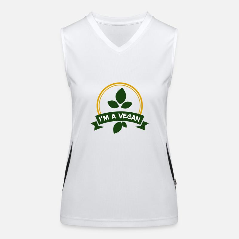 I'ma vegan ... I am a vegan Women's Functional Contrast Tank Top