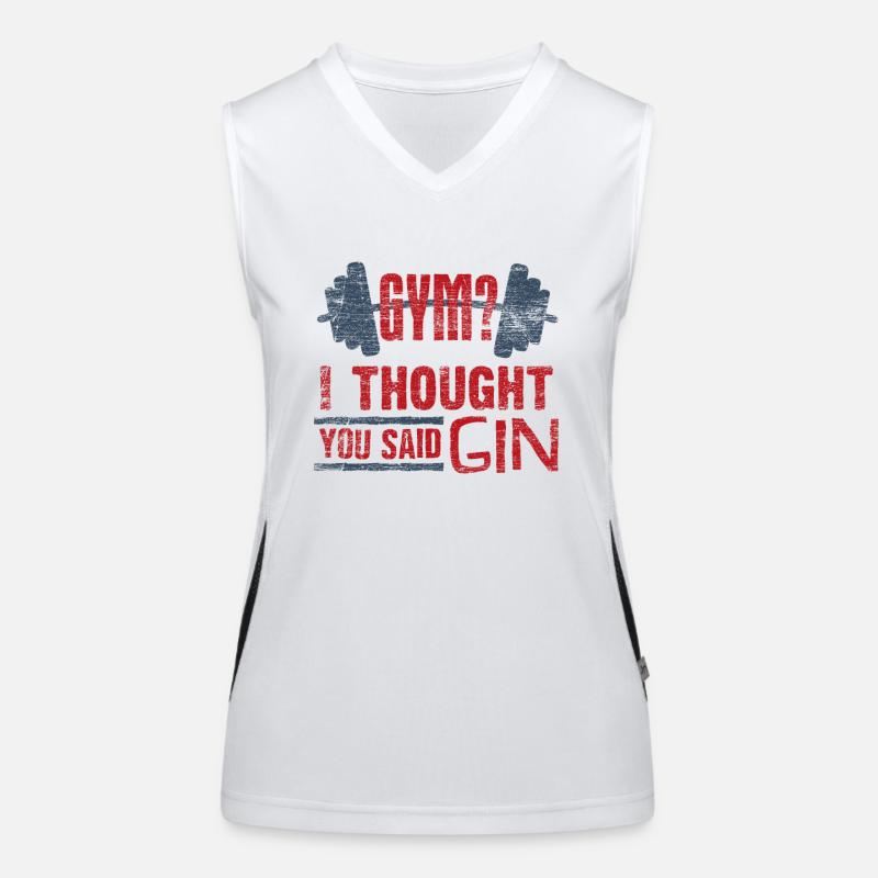 gin Débardeur respirant contrasté Femme