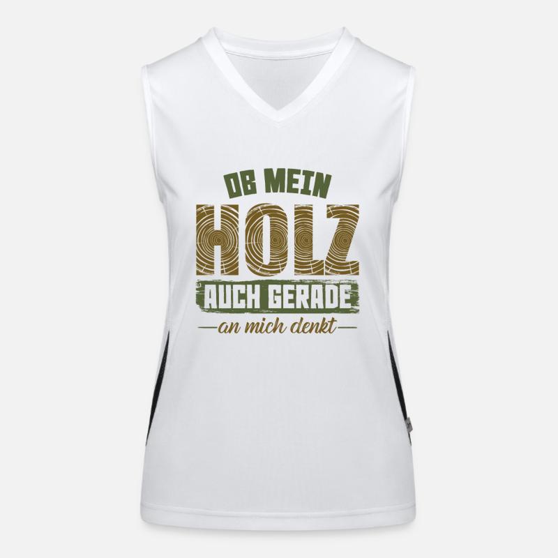 Holz Handwerker Funktionelles Kontrast-Tank Top für Frauen