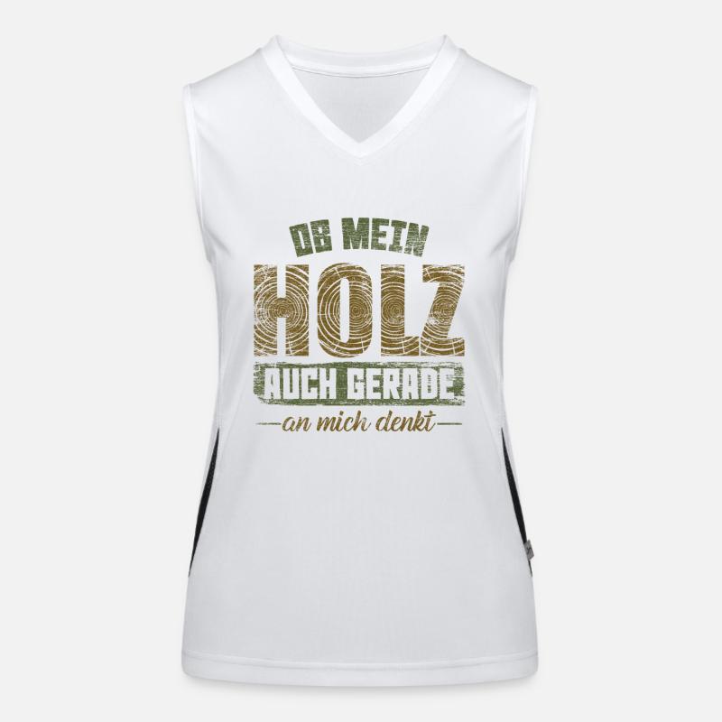 Holz Handwerker Funktionelles Kontrast-Tank Top für Frauen