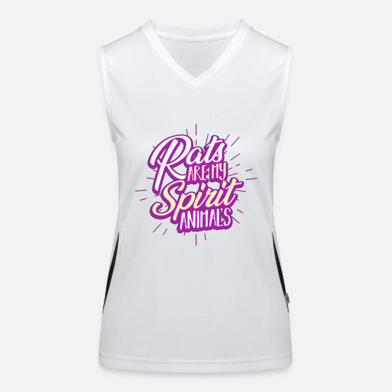 Ratten Funktionelles Kontrast-Tank Top für Frauen
