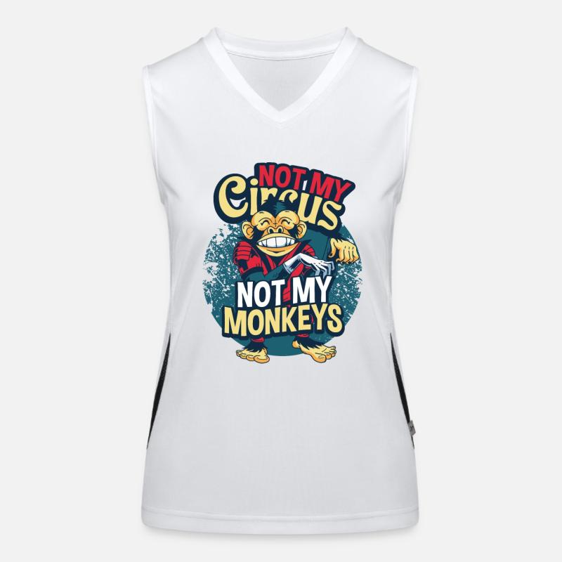 Affe Funktionelles Kontrast-Tank Top für Frauen