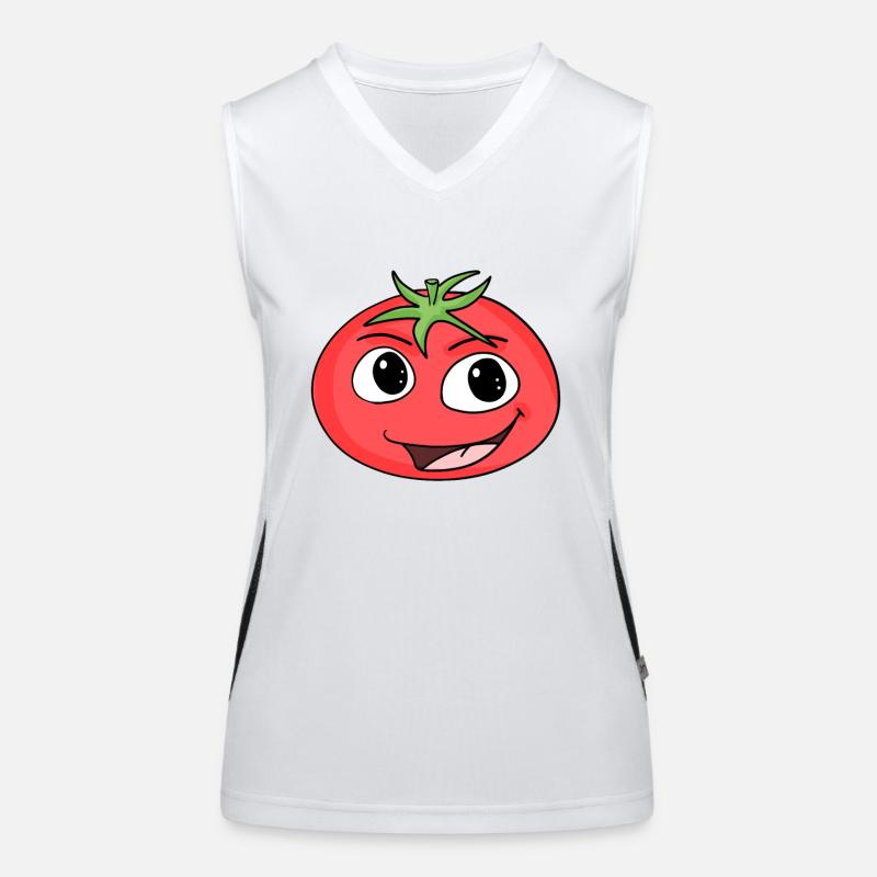 Tomate Débardeur respirant contrasté Femme