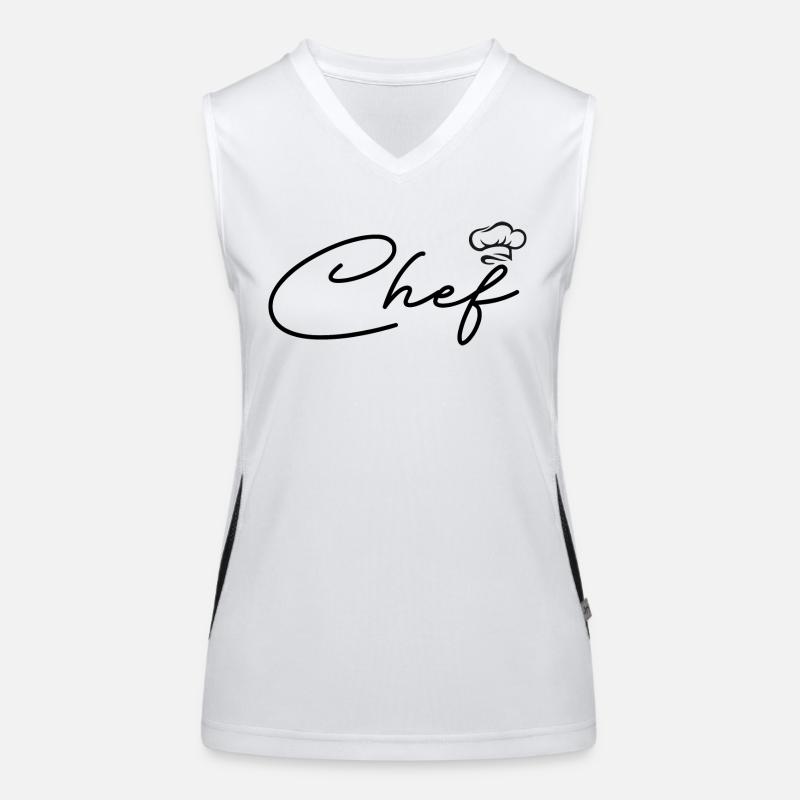 Personalisierter Küchenchef Funktionelles Kontrast-Tank Top für Frauen