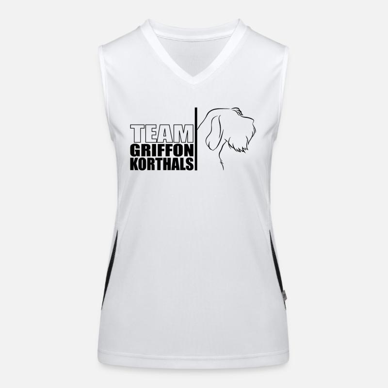 TEAM Griffon Korthals Dog Dog Wilsigns Women's Functional Contrast Tank Top