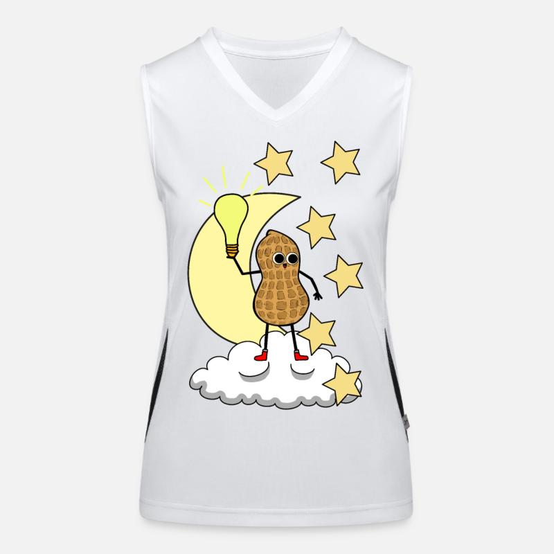 Bonne nuit Peanut Starry Sky Moon Cloud Débardeur respirant contrasté Femme
