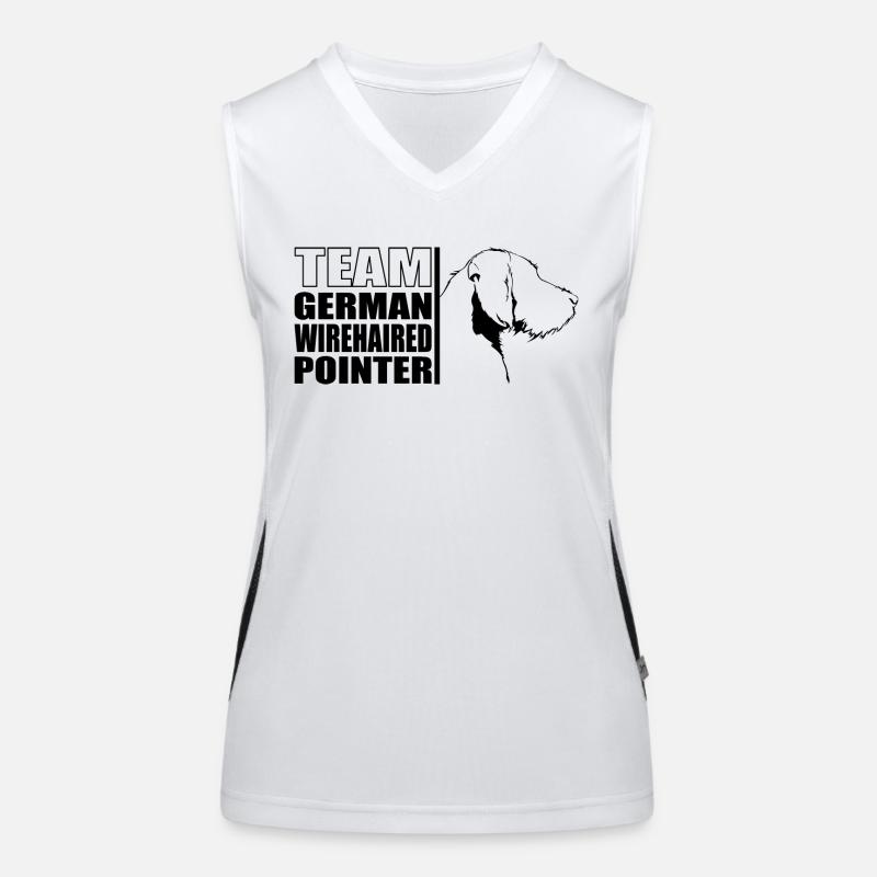 TEAM German Wirehaired Pointer Hunde Hund Wilsigns Funktionelles Kontrast-Tank Top für Frauen