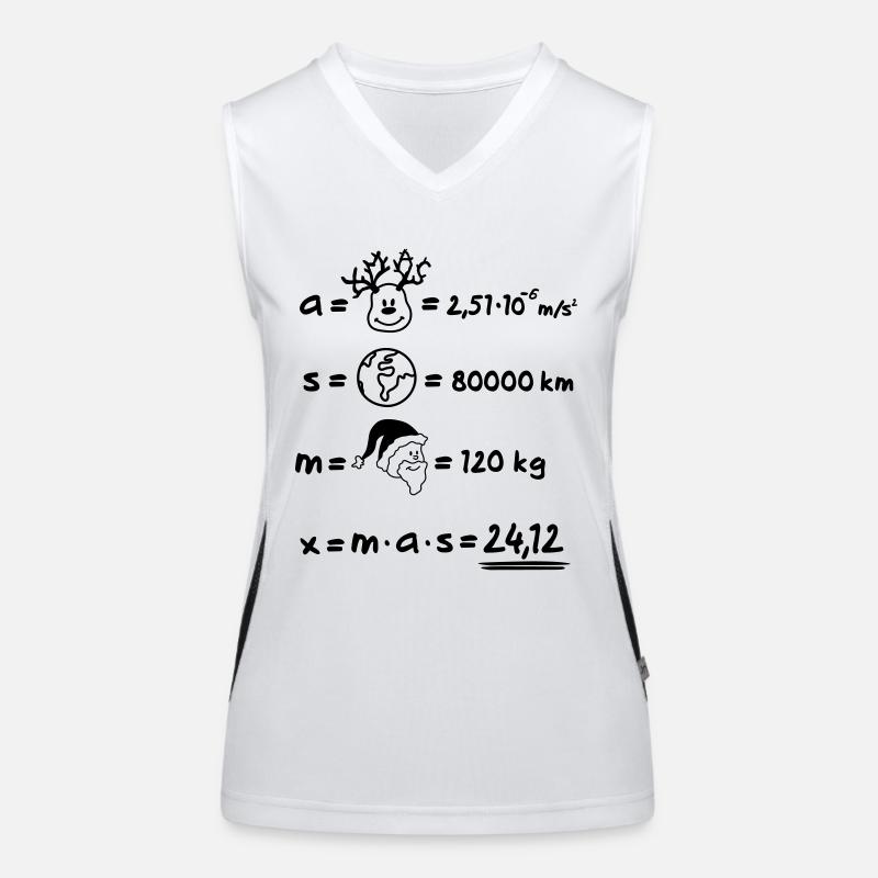 XMAS Formular Funktionelles Kontrast-Tank Top für Frauen