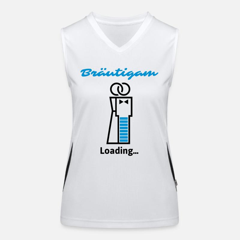 Bräutigam Loading... Funktionelles Kontrast-Tank Top für Frauen