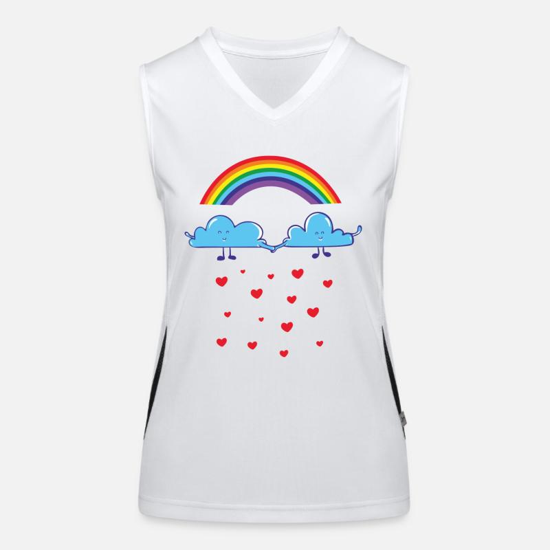 Being in love - homosexuality - peace Women's Functional Contrast Tank Top
