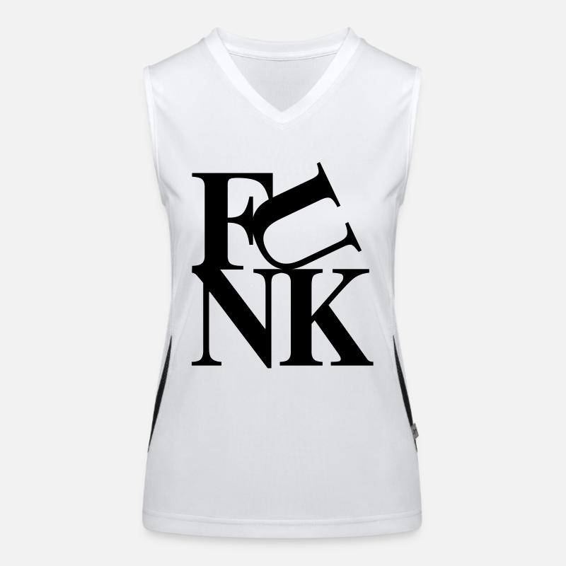 Funk Musik Funktionelles Kontrast-Tank Top für Frauen