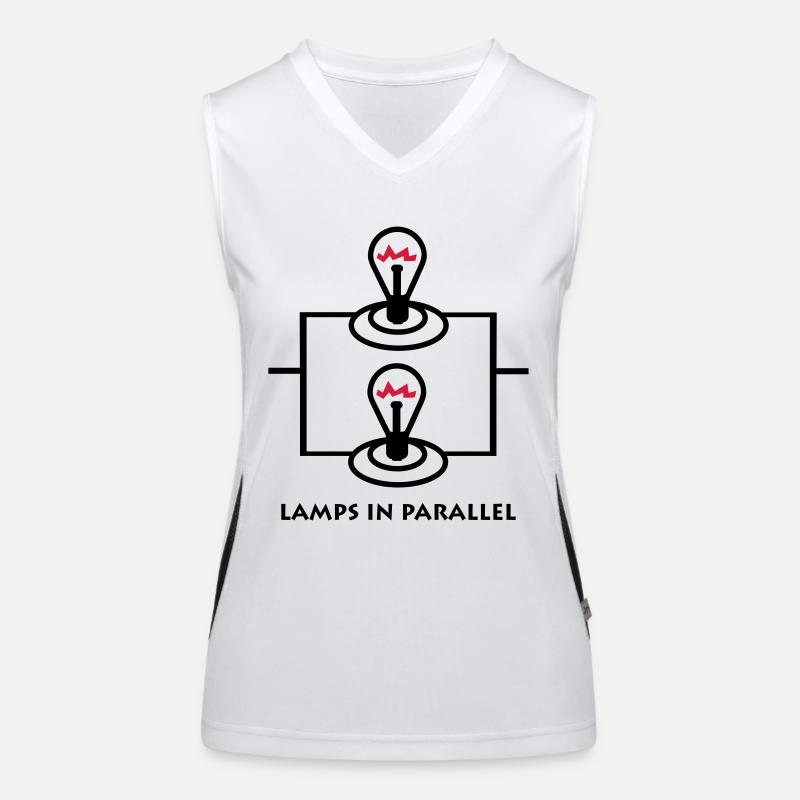Lampen parallel Funktionelles Kontrast-Tank Top für Frauen