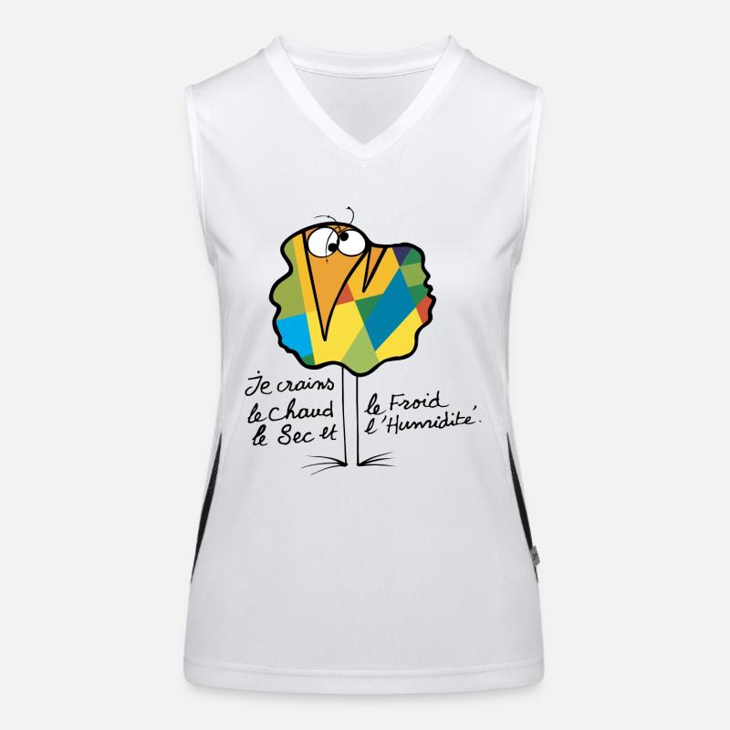 Valuta Shadok N ° 02 Top sportivo da donna in contrasto cromatico