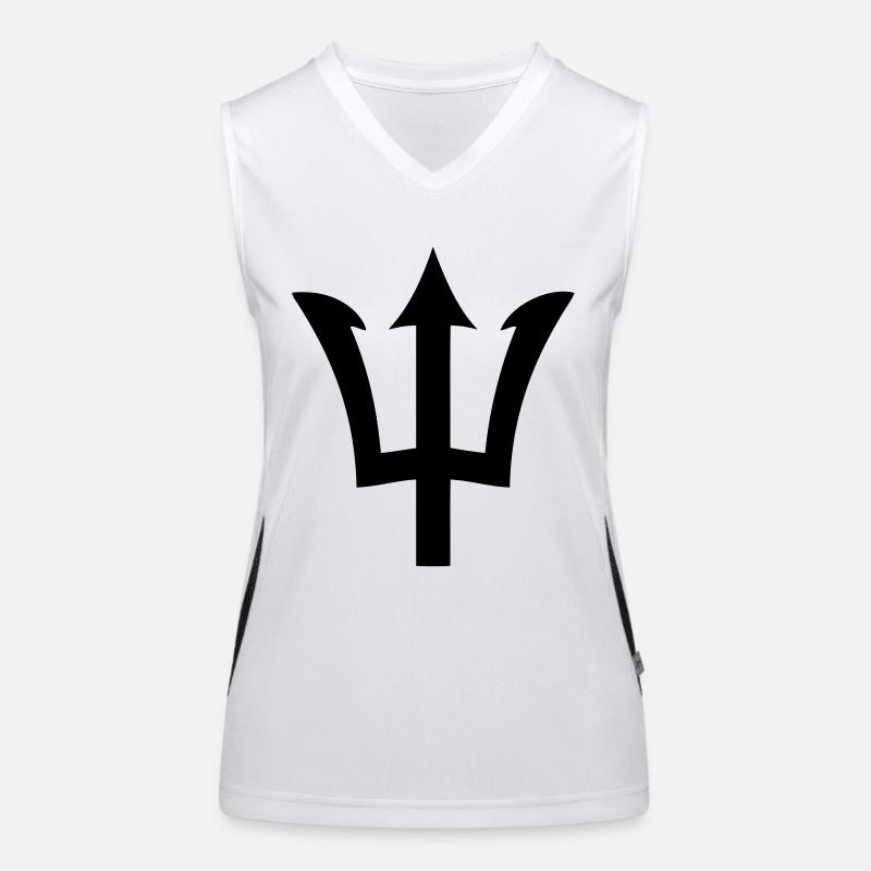 fork barbados trident barbados Women's Functional Contrast Tank Top