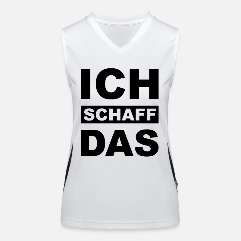 Ich schaff das Funktionelles Kontrast-Tank Top für Frauen