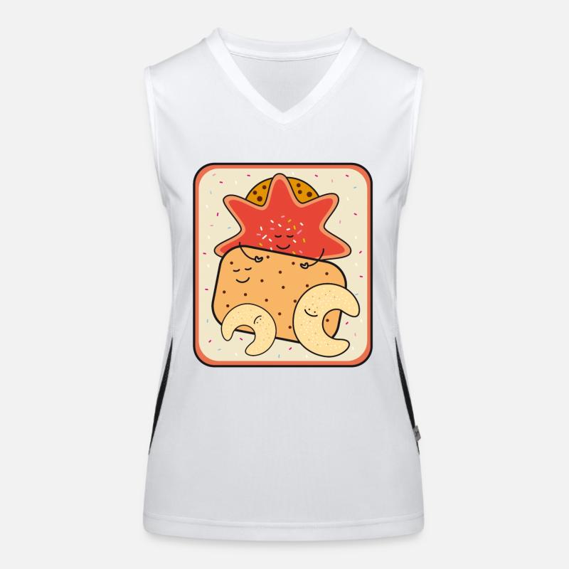 Boîte de biscuits de Noël Débardeur respirant contrasté Femme