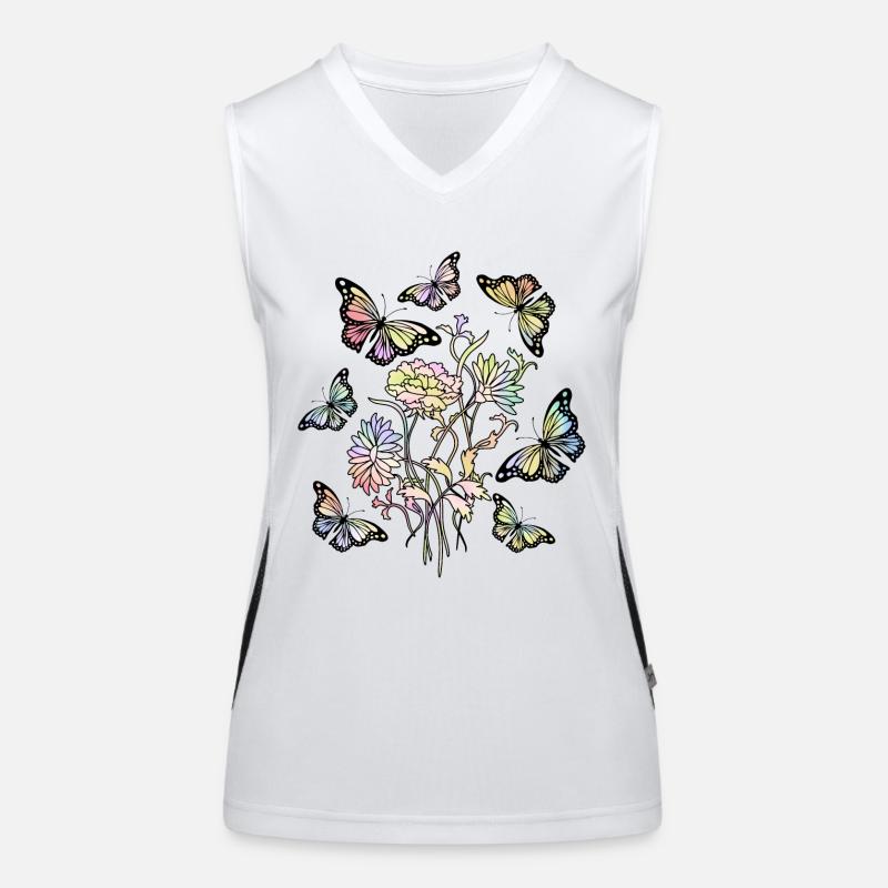Papillons Débardeur respirant contrasté Femme