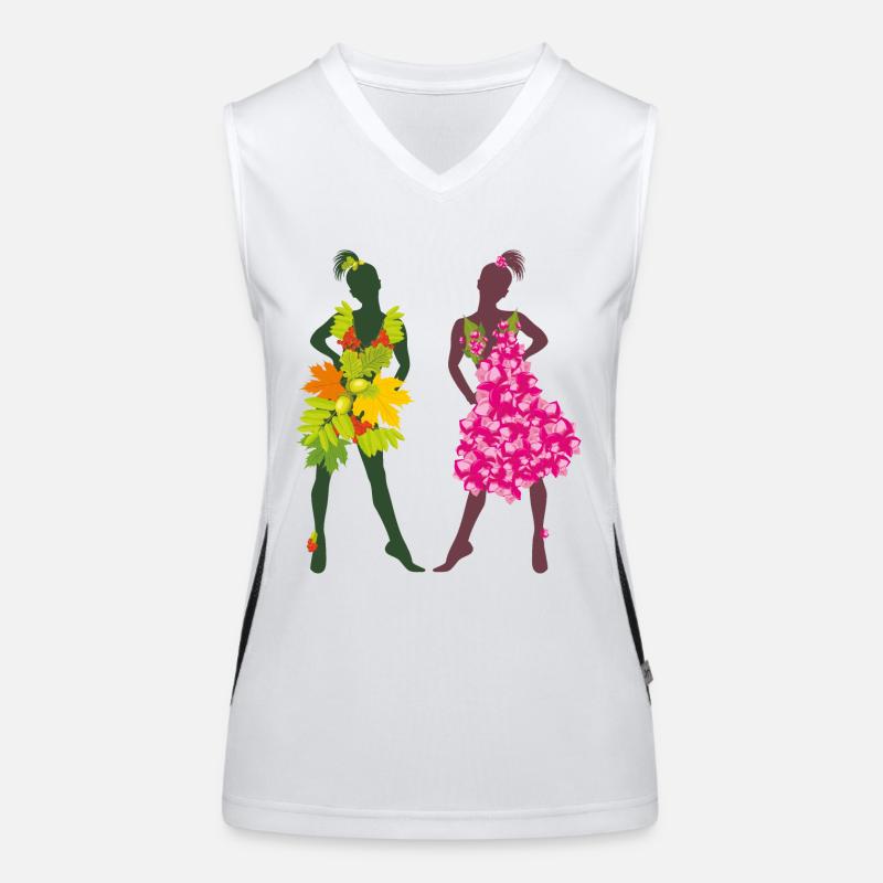Sommer- und Herbstmädchen Funktionelles Kontrast-Tank Top für Frauen