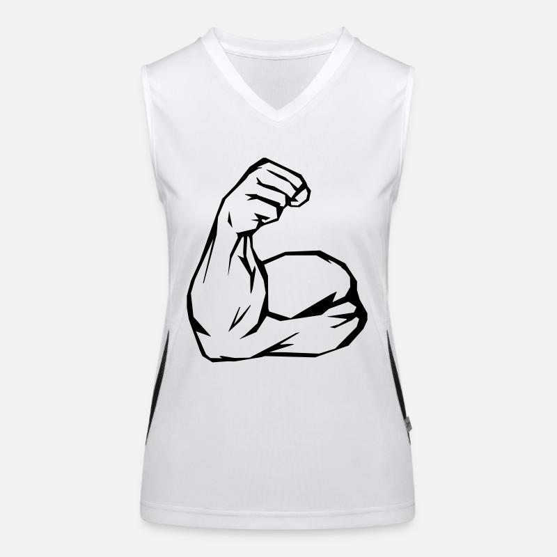 biceps Débardeur respirant contrasté Femme