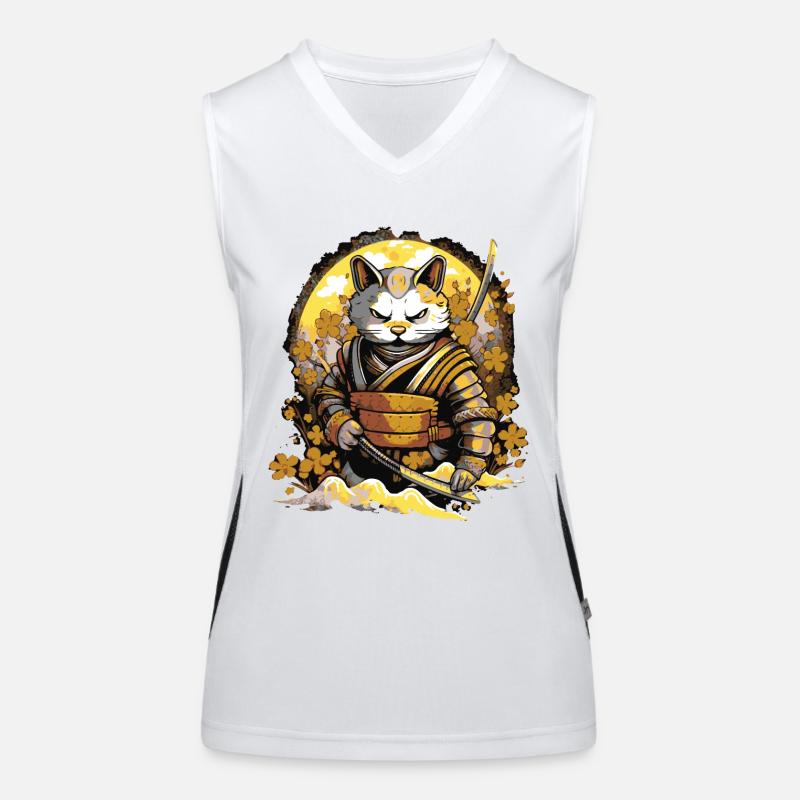 Chat samouraï Débardeur respirant contrasté Femme