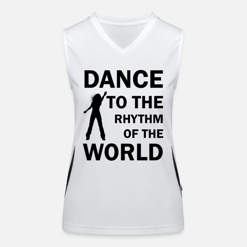 Dancing Dance Music Women's Functional Contrast Tank Top