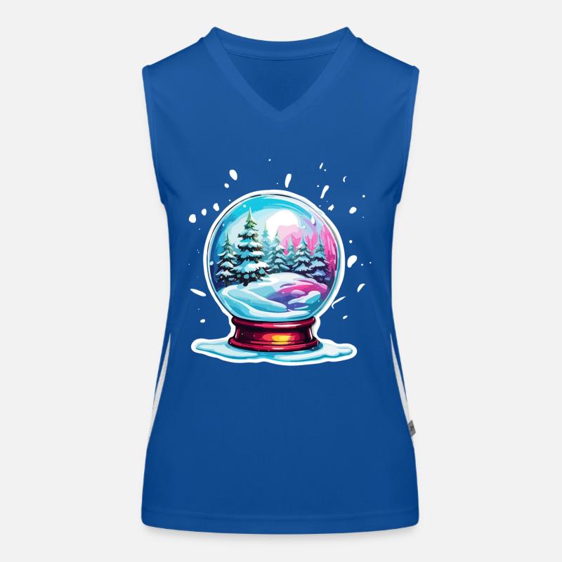 Snow Globe / Winter Magic / Snow / Souvenir Women's Functional Contrast Tank Top