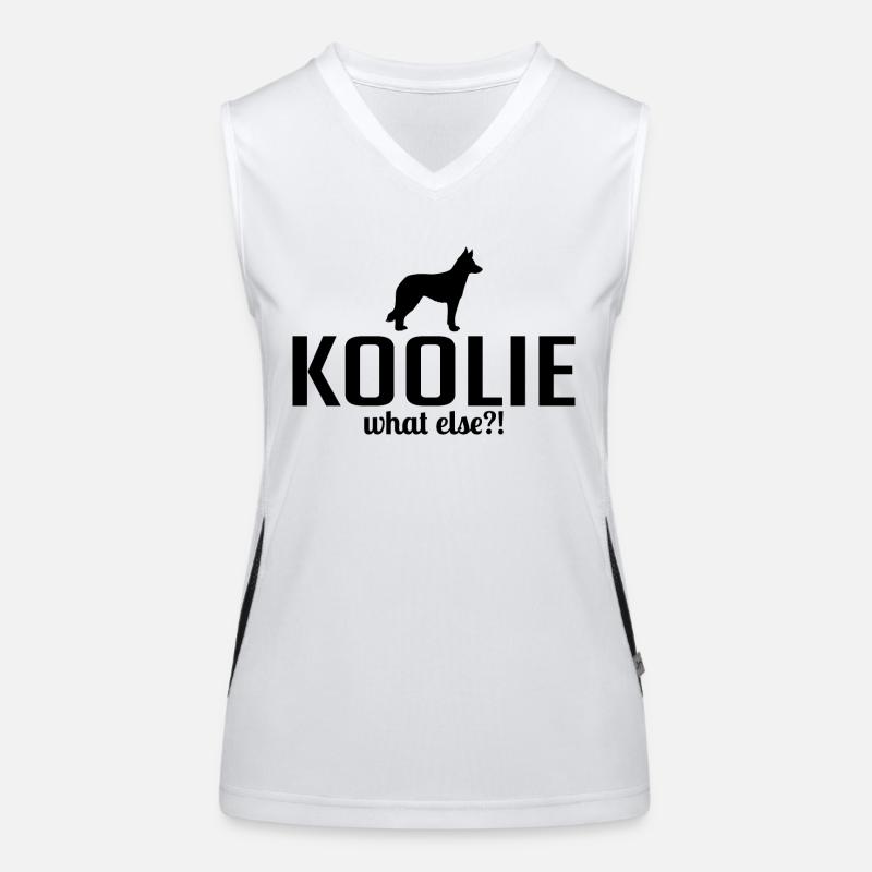 Koolie What Else Dogs Saying Wilsigns Women's Functional Contrast Tank Top