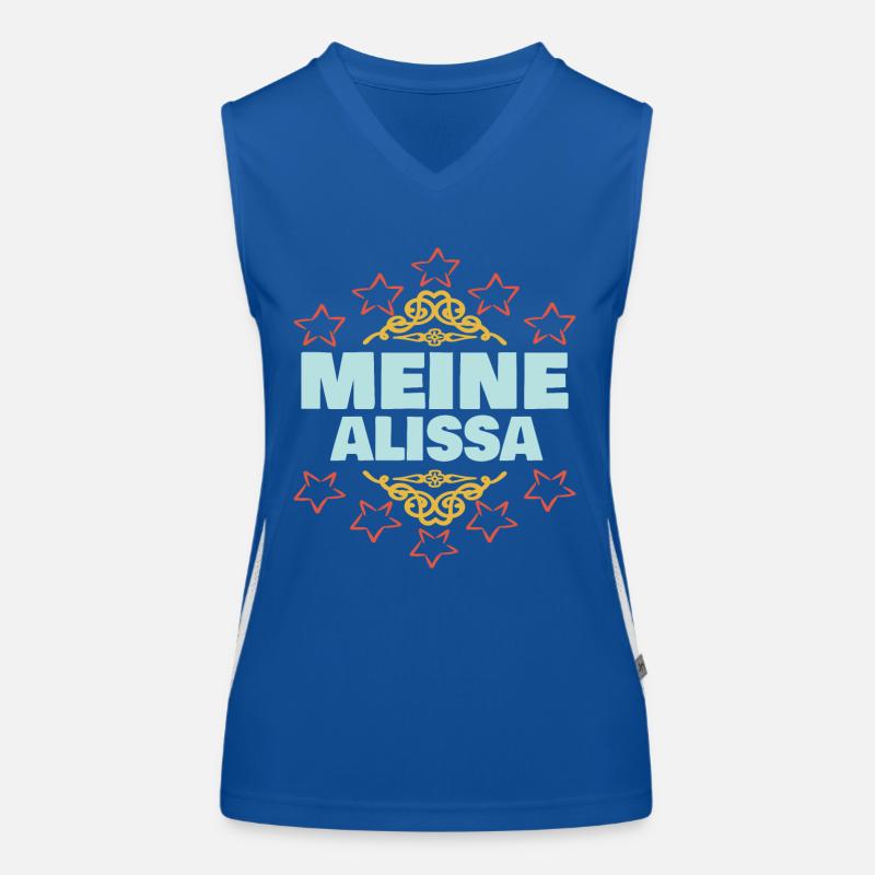 Alissa als Mädchen Funktionelles Kontrast-Tank Top für Frauen
