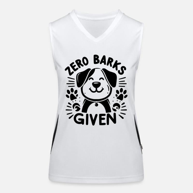 Zero Barks Given Women's Functional Contrast Tank Top