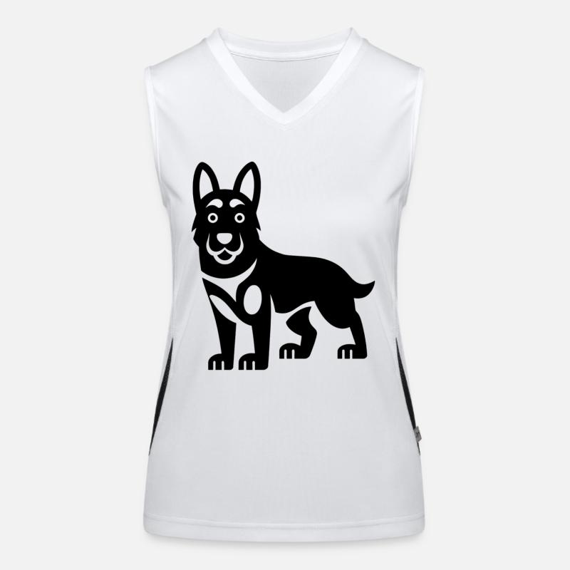 Belgischer Malinois-Schäferhund Funktionelles Kontrast-Tank Top für Frauen