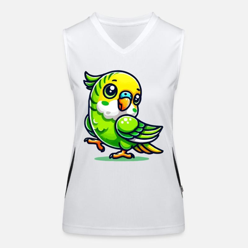 perruche ondulée Débardeur respirant contrasté Femme