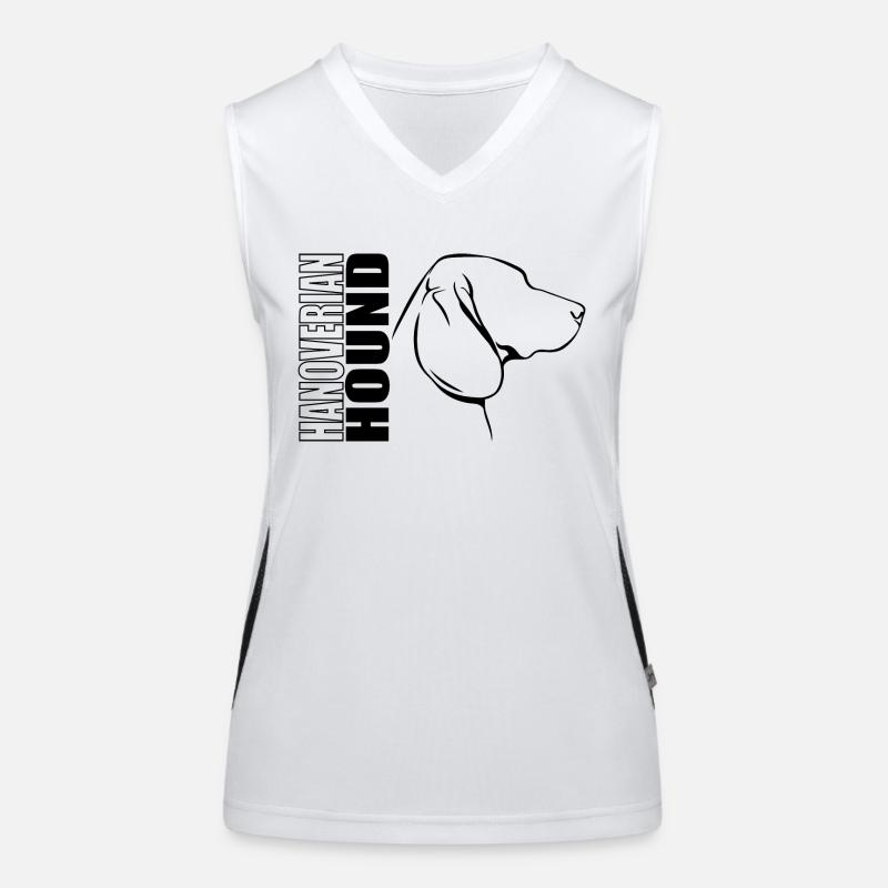 HANOVERIAN HOUND Profile Dogs Dog Wilsigns Women's Functional Contrast Tank Top