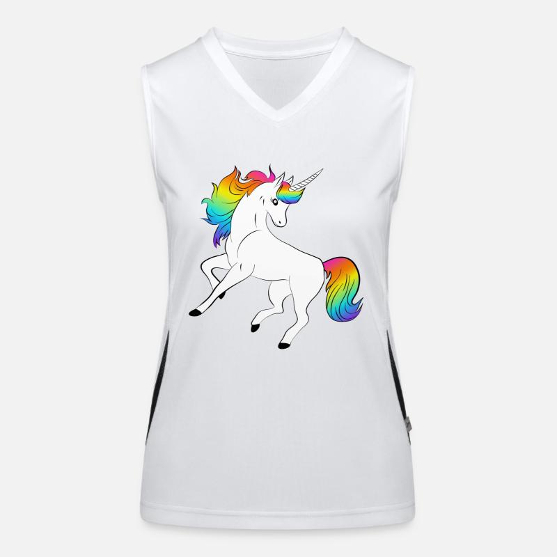 Einhorn Funktionelles Kontrast-Tank Top für Frauen