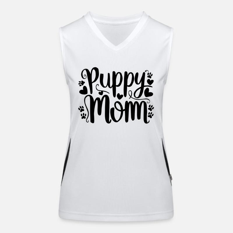 puppy dog Women's Functional Contrast Tank Top