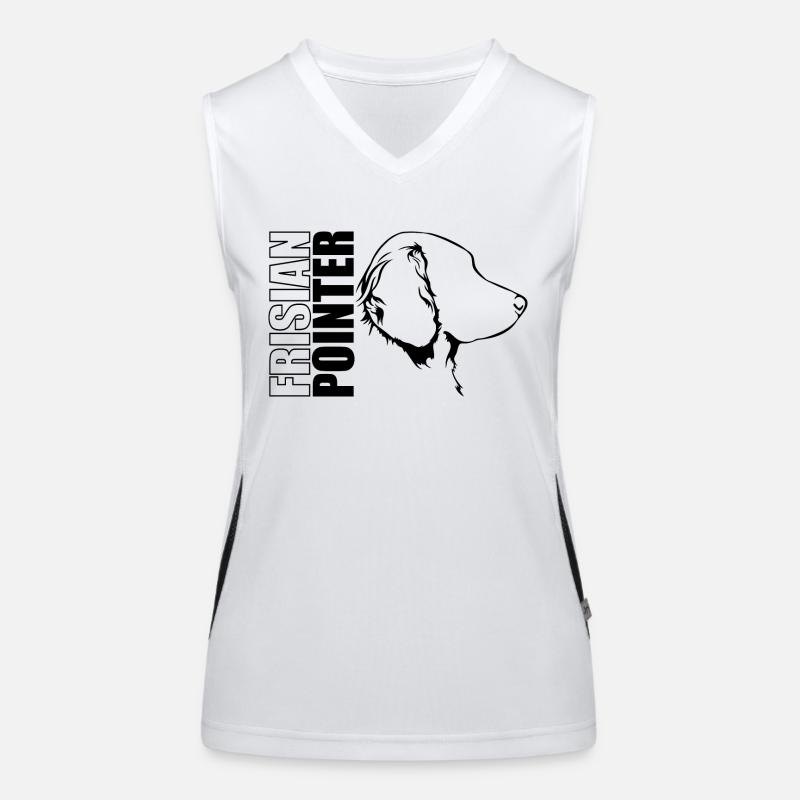 FRISIAN POINTER Profile Dogs Dog Wilsigns Women's Functional Contrast Tank Top