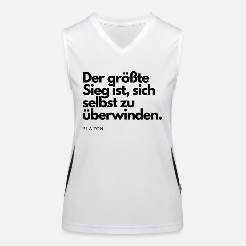 Sieg Funktionelles Kontrast-Tank Top für Frauen