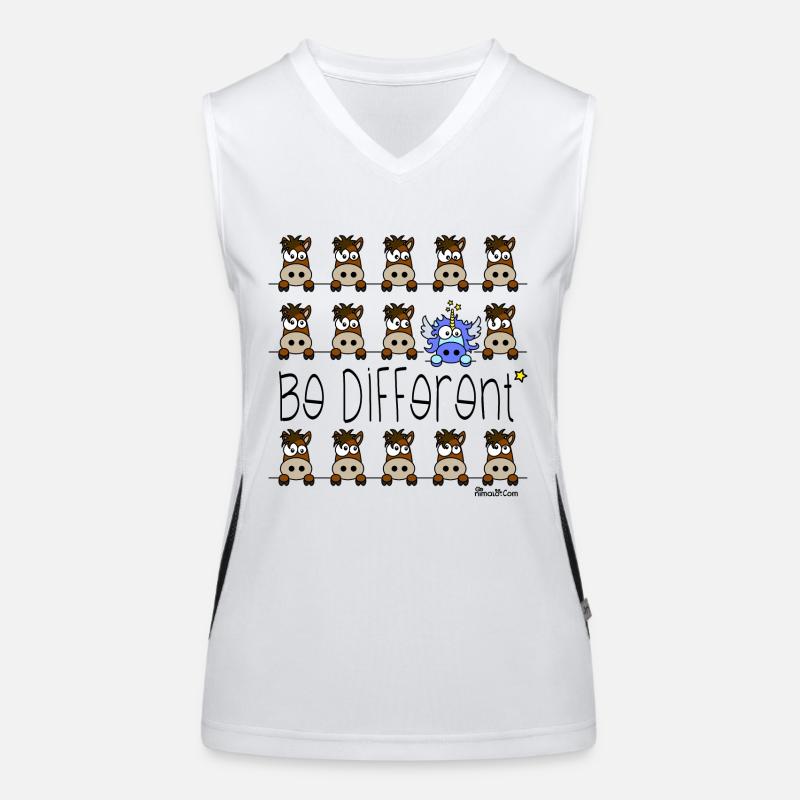 Licorne Bleu - Be Different, citations Débardeur respirant contrasté Femme