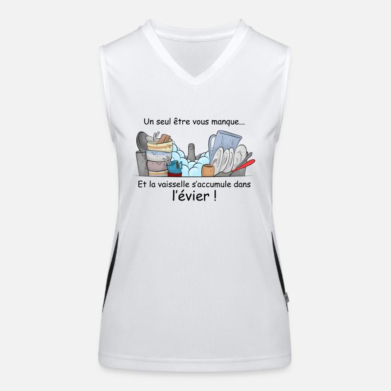 Eine fehlen .... Funktionelles Kontrast-Tank Top für Frauen
