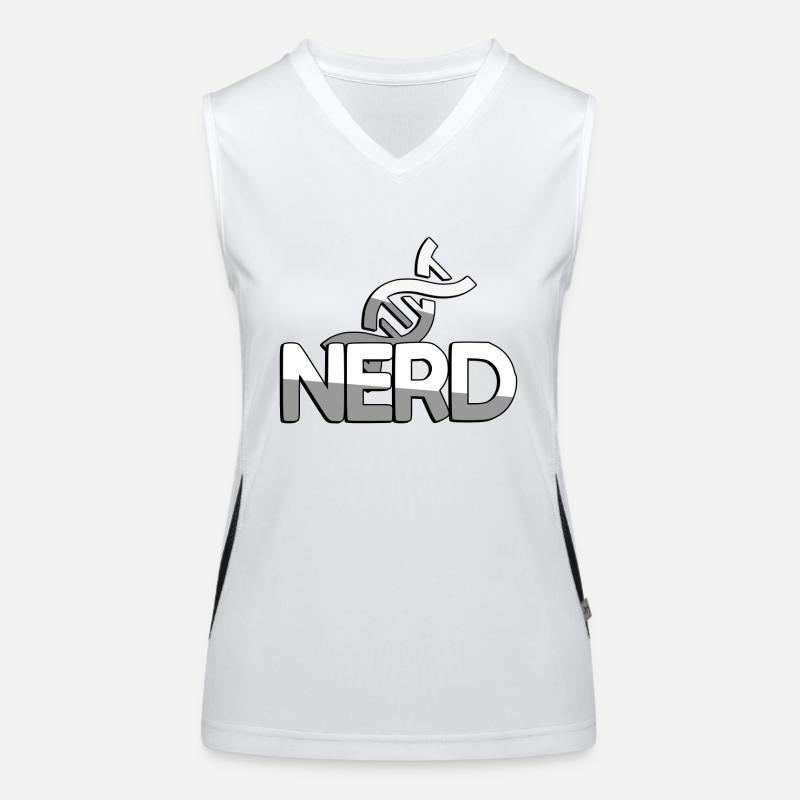 NERD + DNA - Gaming Women's Functional Contrast Tank Top