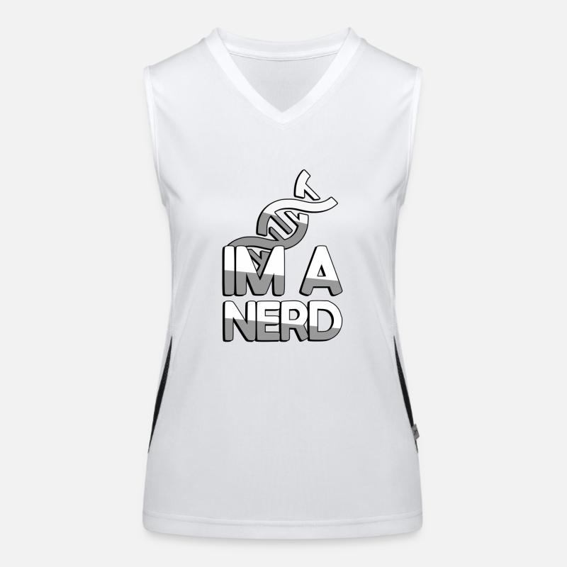 IM A NERD + DNA - Gaming Women's Functional Contrast Tank Top