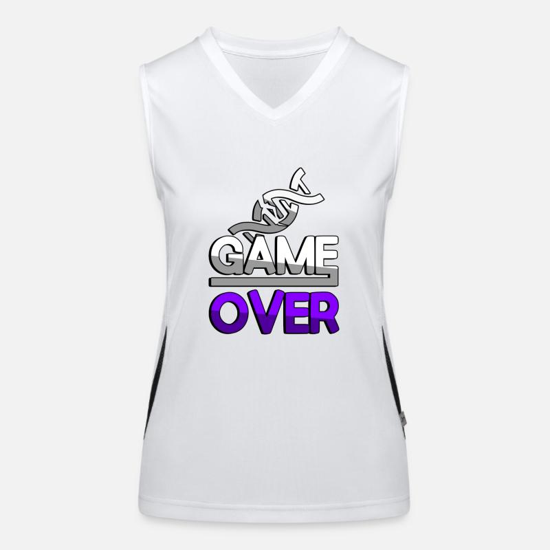 GAME OVER (Violet) + ADN - Jeux Débardeur respirant contrasté Femme